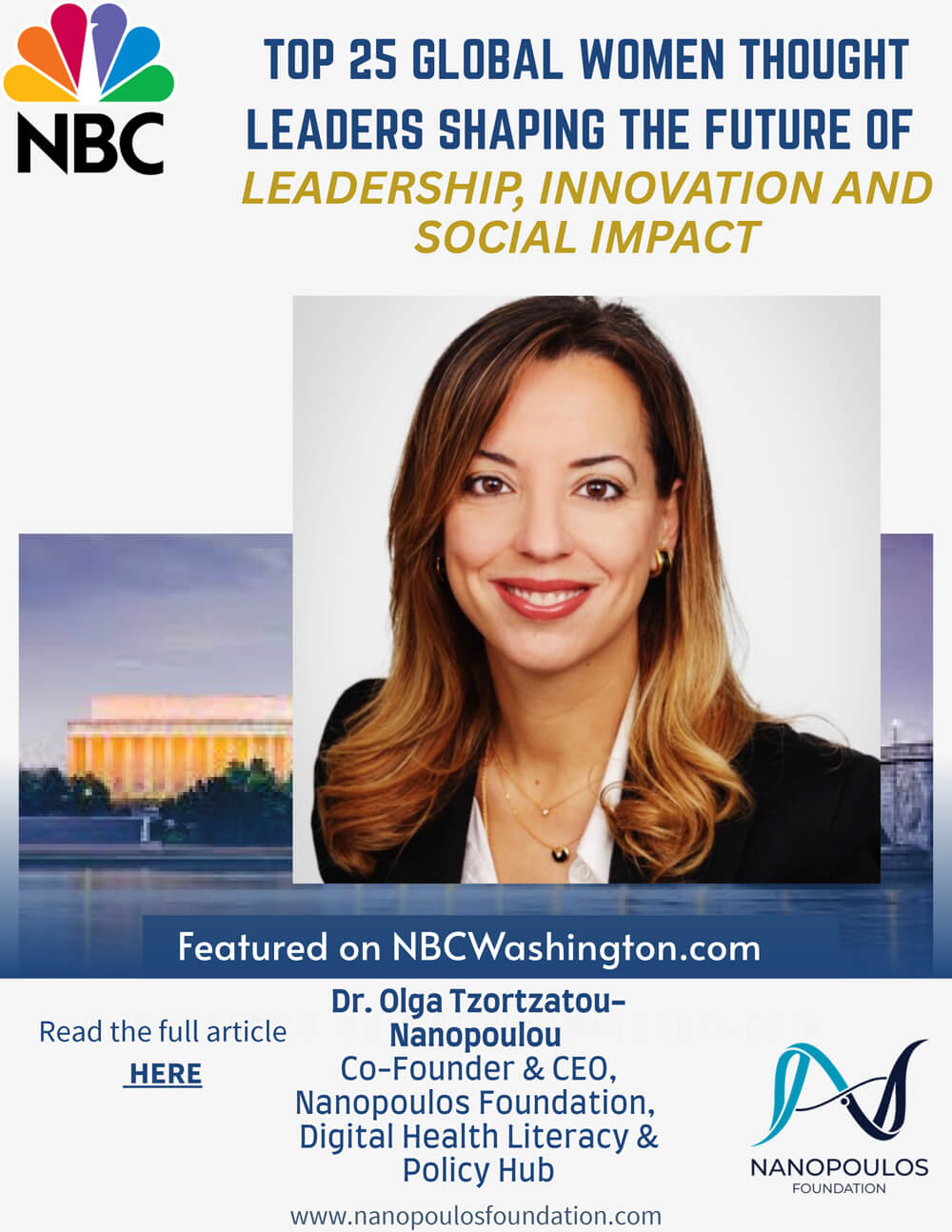 Top 25 Global Women Thought Leaders Shaping the Future of Leadership, Innovation and Social Impact